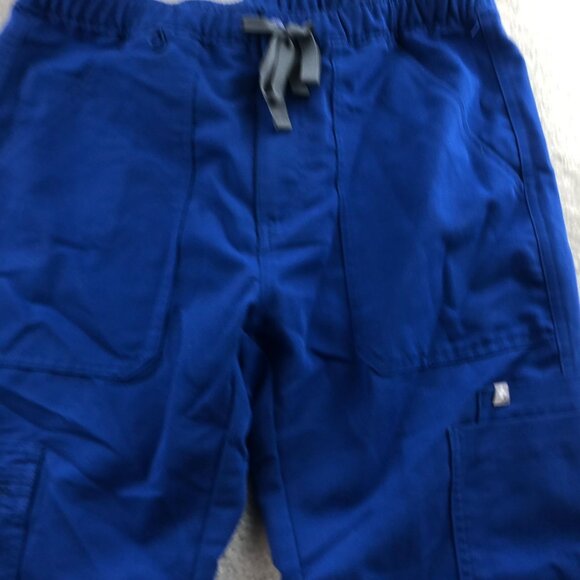 Figs Technical Collection Cargo Scrub Pants Unisex Small Straight Leg Blue - Picture 8 of 15